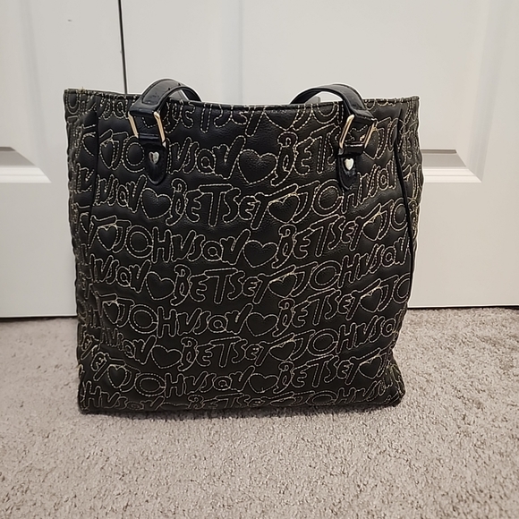 Betsey johnson large black handbag - Picture 2 of 15